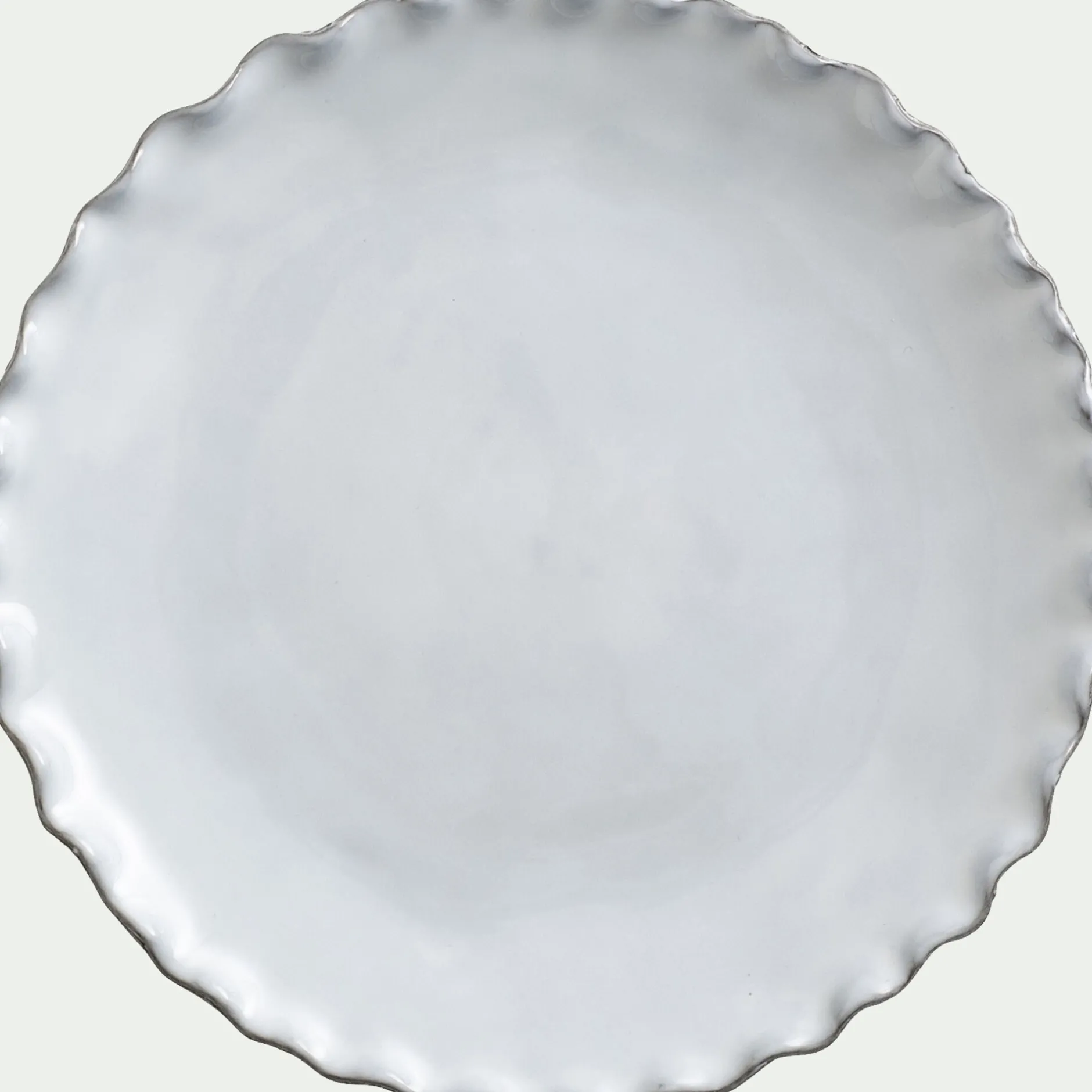 Assiette*alinea Assiette à dessert en grès D20cm - Blanc