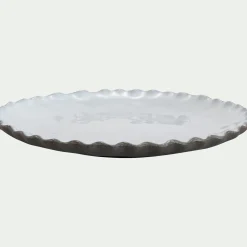 Assiette*alinea Assiette à dessert en grès D20cm - Blanc