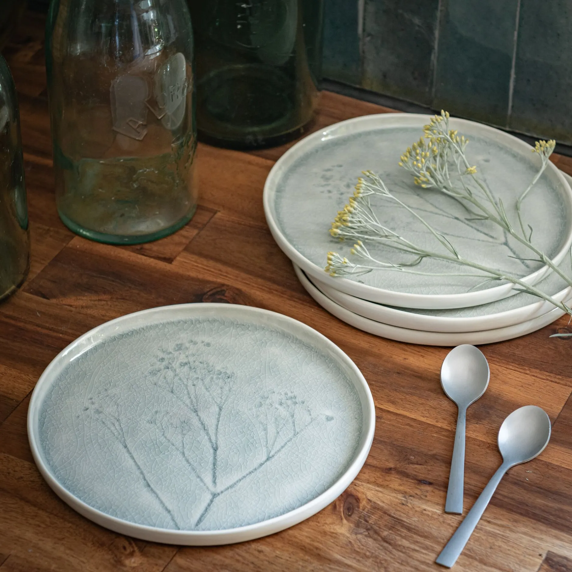 Assiette|Assiette De Noël*alinea Assiette à dessert en grès D21cm - borie Gris