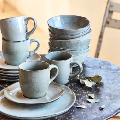 Assiette*alinea Assiette à dessert en grès D20cm - Vert