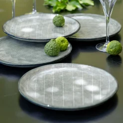 Assiette|Assiette De Noël*alinea Assiette à dessert en grès D20cm - calaluna Bleu