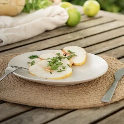 Assiette|Assiette De Noël*alinea Assiette à dessert en grès D20,5cm - ventoux Blanc