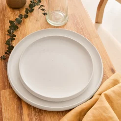 Assiette|Assiette De Noël*alinea Assiette à dessert en grès D21cm - Blanc