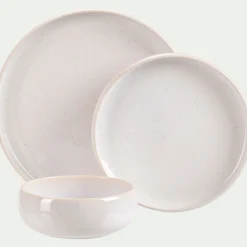 Assiette|Assiette De Noël*alinea Assiette à dessert en grès D21cm - Blanc