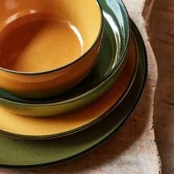 Assiette*alinea Assiette à dessert en grès D22,2cm - Jaune