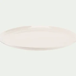 Assiette|Assiette De Noël*alinea Assiette à dessert en porcelaine avec liseré perlé D21,60cm - ventoux Blanc