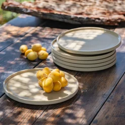 Assiette|Assiette De Noël*alinea Assiette à dessert mouchetée en grès D20cm - Beige