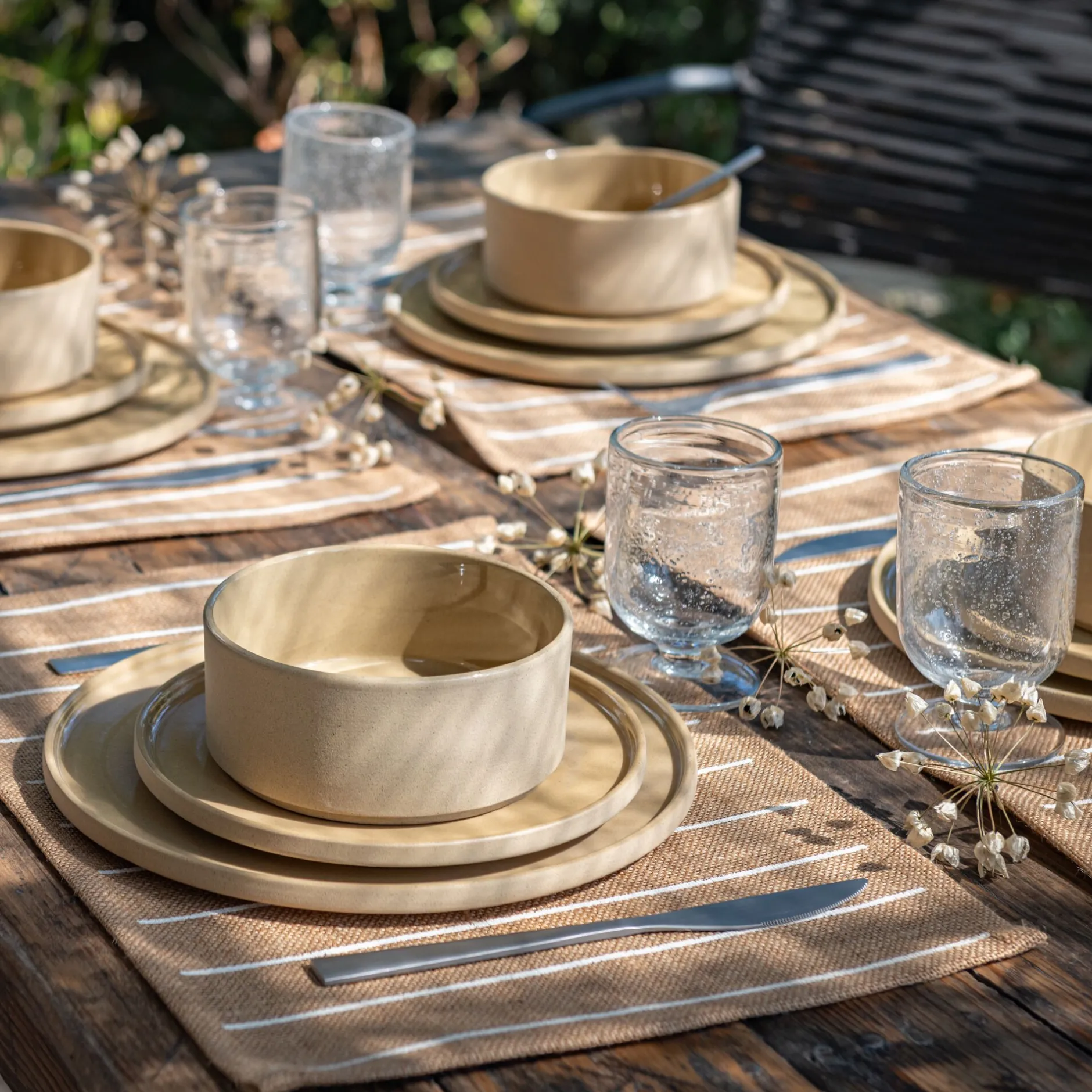 Assiette|Assiette De Noël*alinea Assiette à dessert mouchetée en grès D20cm - Beige