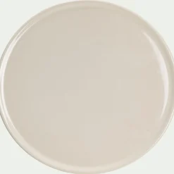 Plat De Service Et Saladier|Assiette*alinea Assiette à pizza en grès D32cm - Blanc