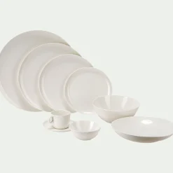 Plat De Service Et Saladier|Assiette*alinea Assiette à pizza en porcelaine légère D30cm - Blanc