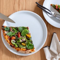 Plat De Service Et Saladier|Assiette*alinea Assiette à pizza en porcelaine qualité hôtelière D30,5cm - Blanc