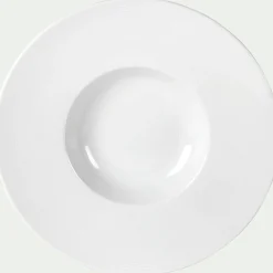 Assiette*alinea Assiette à risotto en porcelaine qualité hôtelière D27cm - Blanc