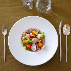 Assiette*alinea Assiette à risotto en porcelaine qualité hôtelière D27cm - Blanc