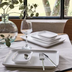 Plat Et Vaisselle Apéro|Plat De Service Et Saladier*alinea Assiette apéro en porcelaine 10,4x14,2cm - Blanc