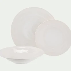 Assiette*alinea Assiette creuse en faïence D23,5cm - Blanc
