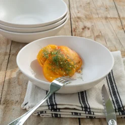 Assiette*alinea Assiette creuse en faïence D22cm - ventoux Blanc