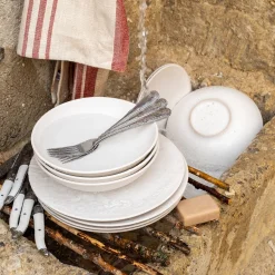 Assiette*alinea Assiette creuse en faïence D22cm - ventoux Blanc