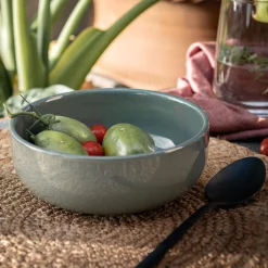 Assiette*alinea Assiette creuse en faïence D15cm - cèdre Vert