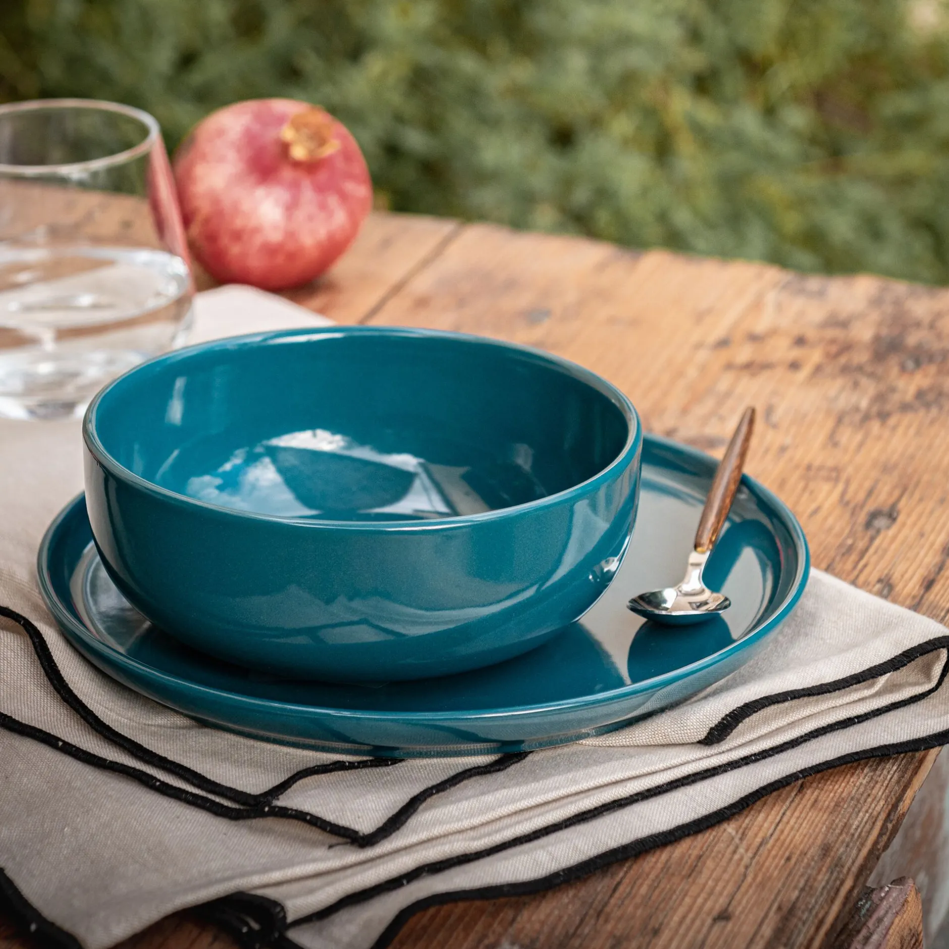 Assiette*alinea Assiette creuse en faïence D15cm - figuerolles Bleu