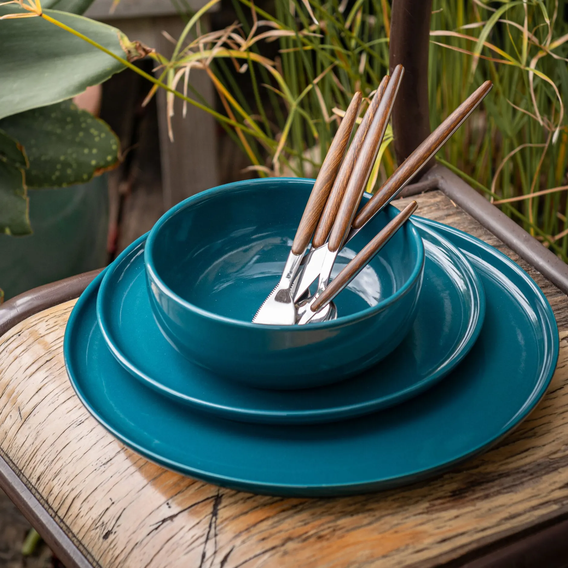 Assiette*alinea Assiette creuse en faïence D15cm - figuerolles Bleu