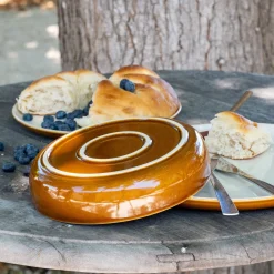 Assiette*alinea Assiette creuse en grès D20,6cm - brun laquier Marron