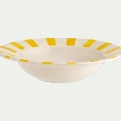 Assiette*alinea Assiette creuse en grès D23cm - Jaune