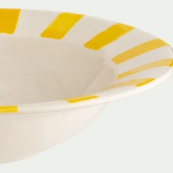 Assiette*alinea Assiette creuse en grès D23cm - Jaune