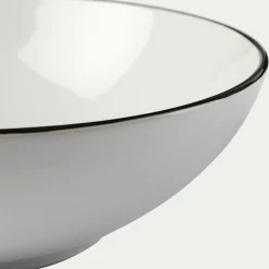 Assiette*alinea Assiette creuse en grès D18,5cm - Blanc