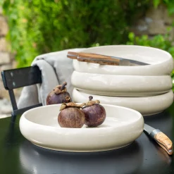 Assiette*alinea Assiette creuse en grès D22cm - sable Beige