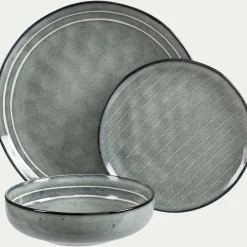 Assiette|Assiette De Noël*alinea Assiette creuse en grès D17,5cm - calaluna Bleu