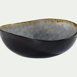 Assiette*alinea Assiette creuse en grès émail réactif D20cm - Gris