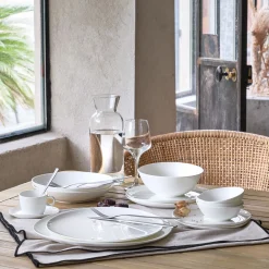 Assiette*alinea Assiette creuse en porcelaine D21cm - Blanc