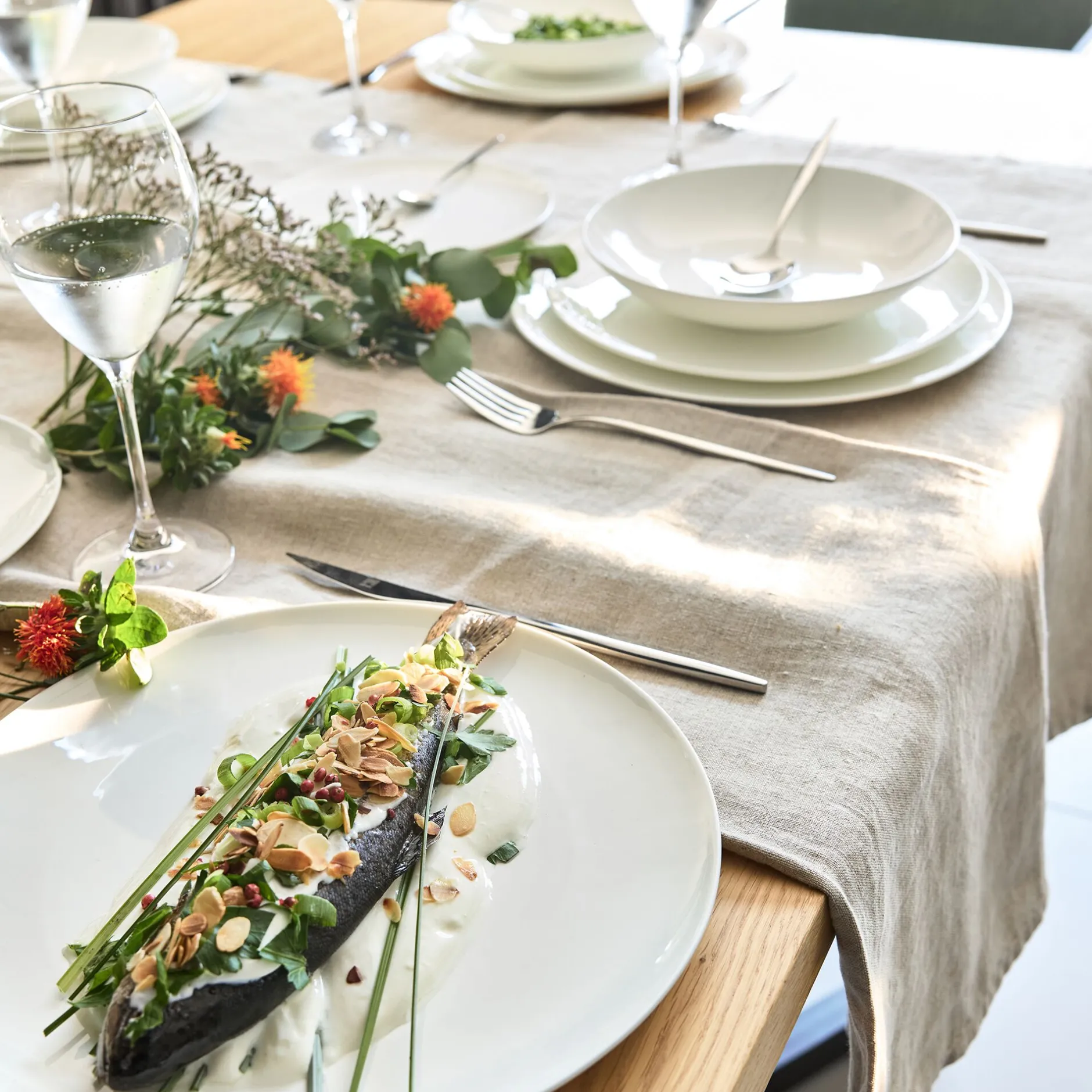 Assiette*alinea Assiette creuse en porcelaine D21cm - Blanc