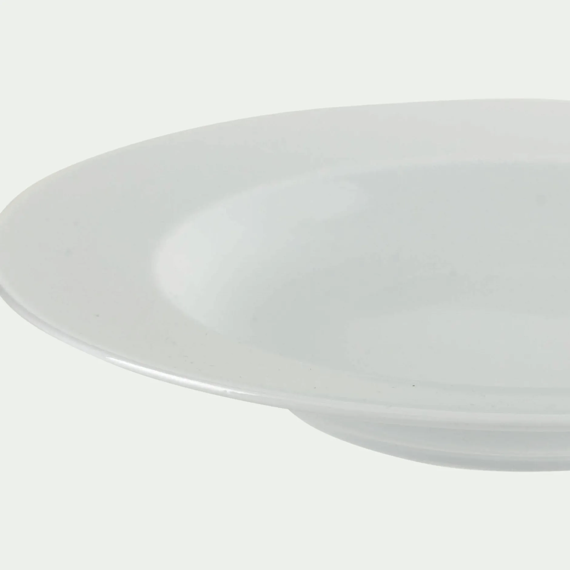 Assiette*alinea Assiette creuse en porcelaine D23cm - Blanc