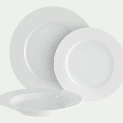 Assiette*alinea Assiette creuse en porcelaine D23cm - Blanc