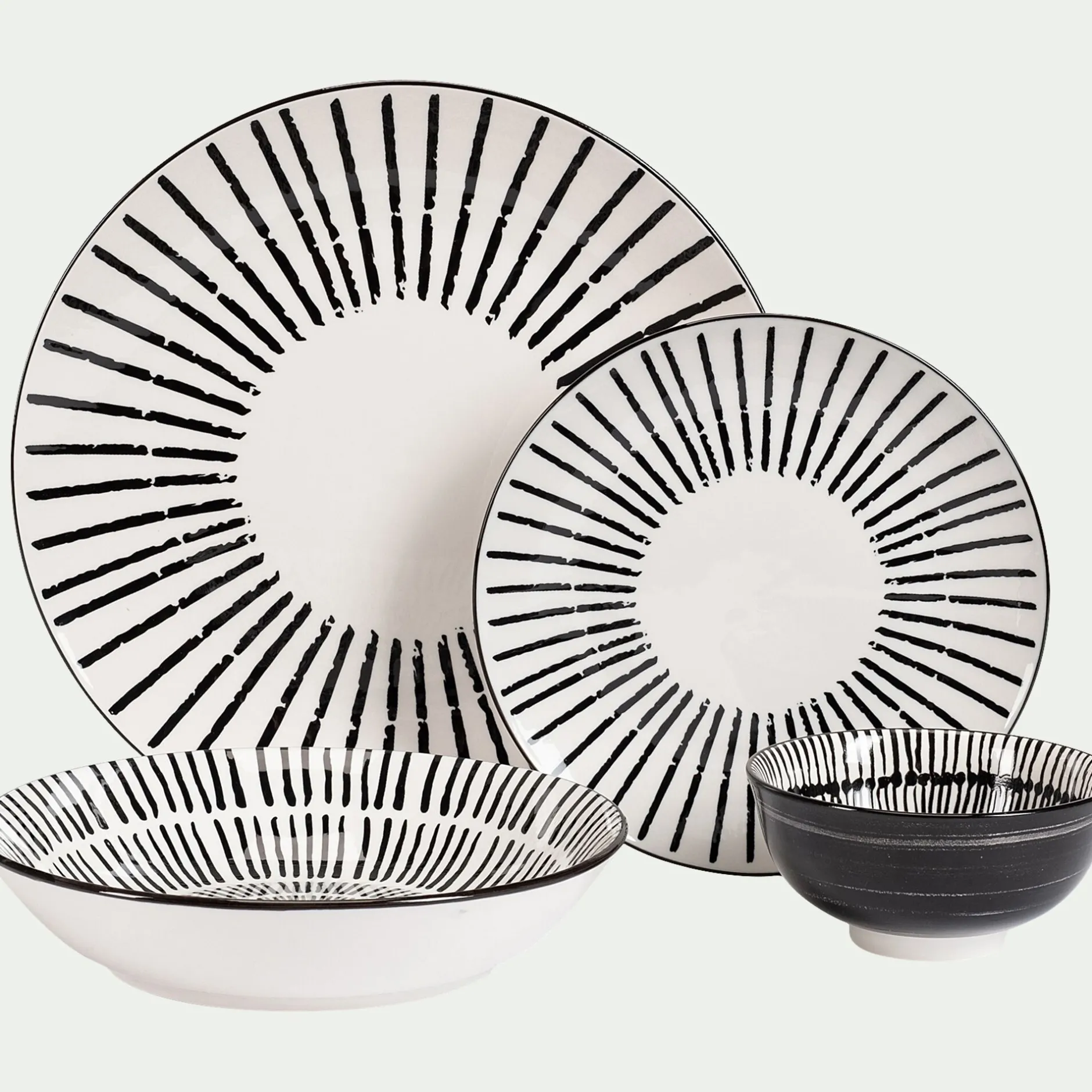 Assiette*alinea Assiette creuse en porcelaine D20cm - Blanc