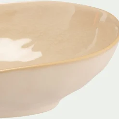 Assiette*alinea Assiette creuse inclinée en grès D19cm - ventoux Blanc