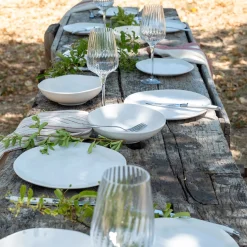 Assiette*alinea Assiette creuse ondulée en faïence D20cm - ventoux Blanc
