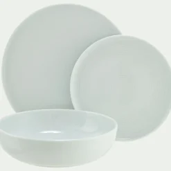 Assiette*alinea Assiette creuse spirale en porcelaine D21cm - Blanc