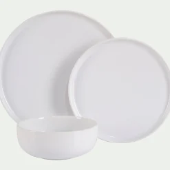 Assiette*alinea Assiette plate en faïence D28cm - ventoux Blanc