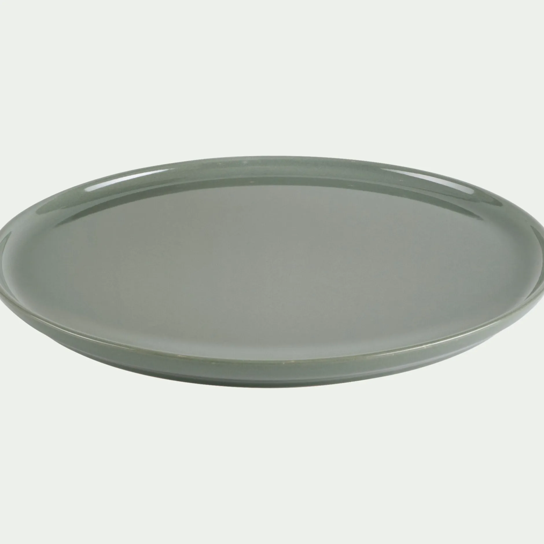 Assiette*alinea Assiette plate en faïence D28cm - cèdre Vert