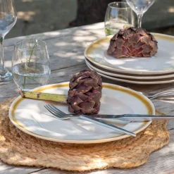 Assiette*alinea Assiette plate en grès D26,5cm - Blanc