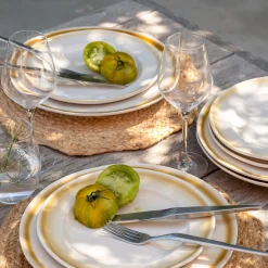 Assiette*alinea Assiette plate en grès D26,5cm - Blanc