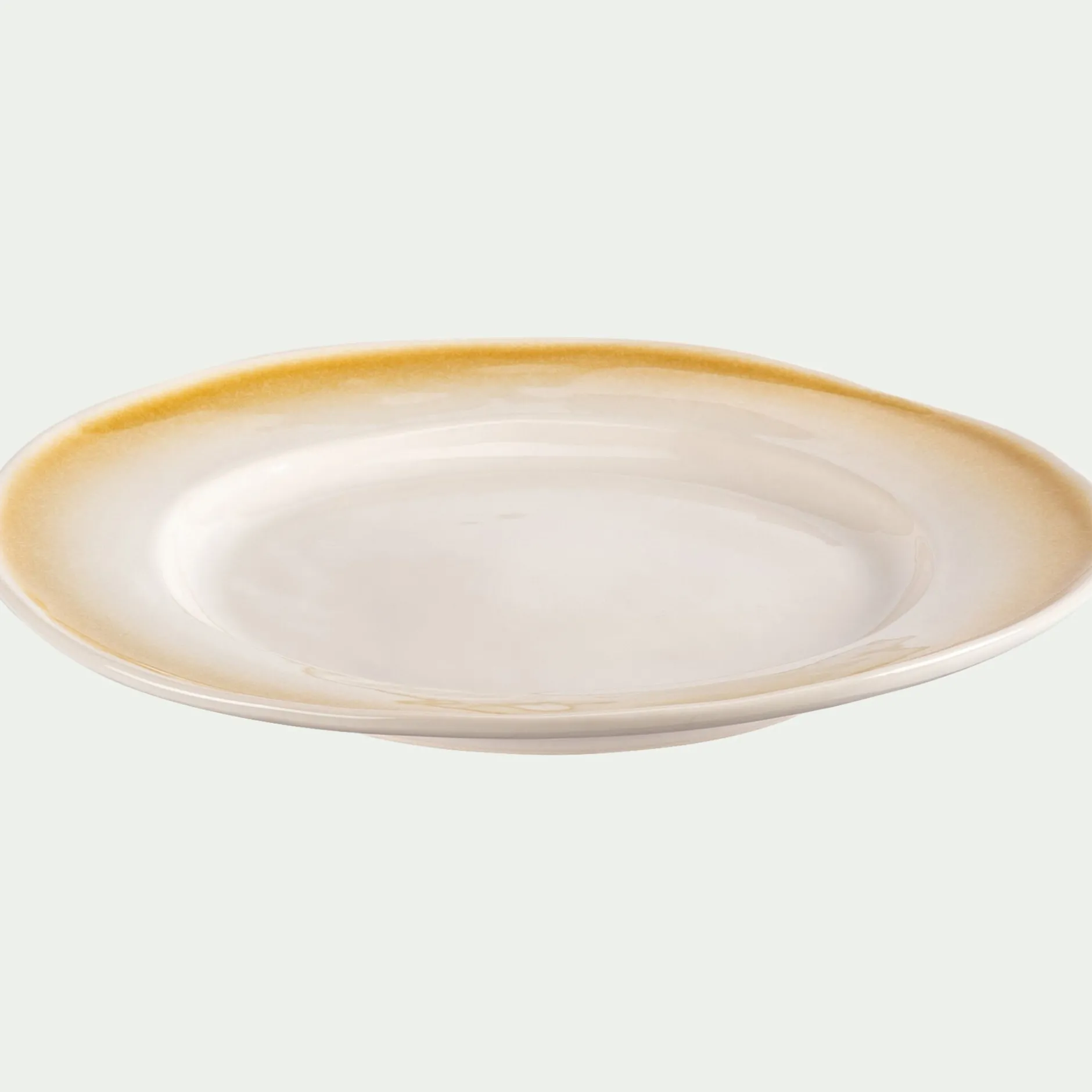 Assiette*alinea Assiette plate en grès D26,5cm - Blanc