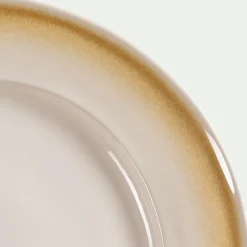 Assiette*alinea Assiette plate en grès D26,5cm - Blanc