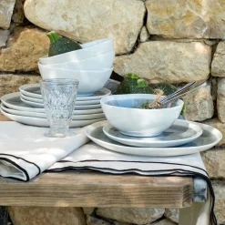 Assiette*alinea Assiette plate en grès D27,5cm - autan Bleu