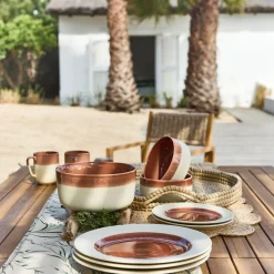 Assiette|Assiette De Noël*alinea Assiette plate en grès D27,5cm - terracotta Marron