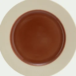 Assiette|Assiette De Noël*alinea Assiette plate en grès D27,5cm - terracotta Marron