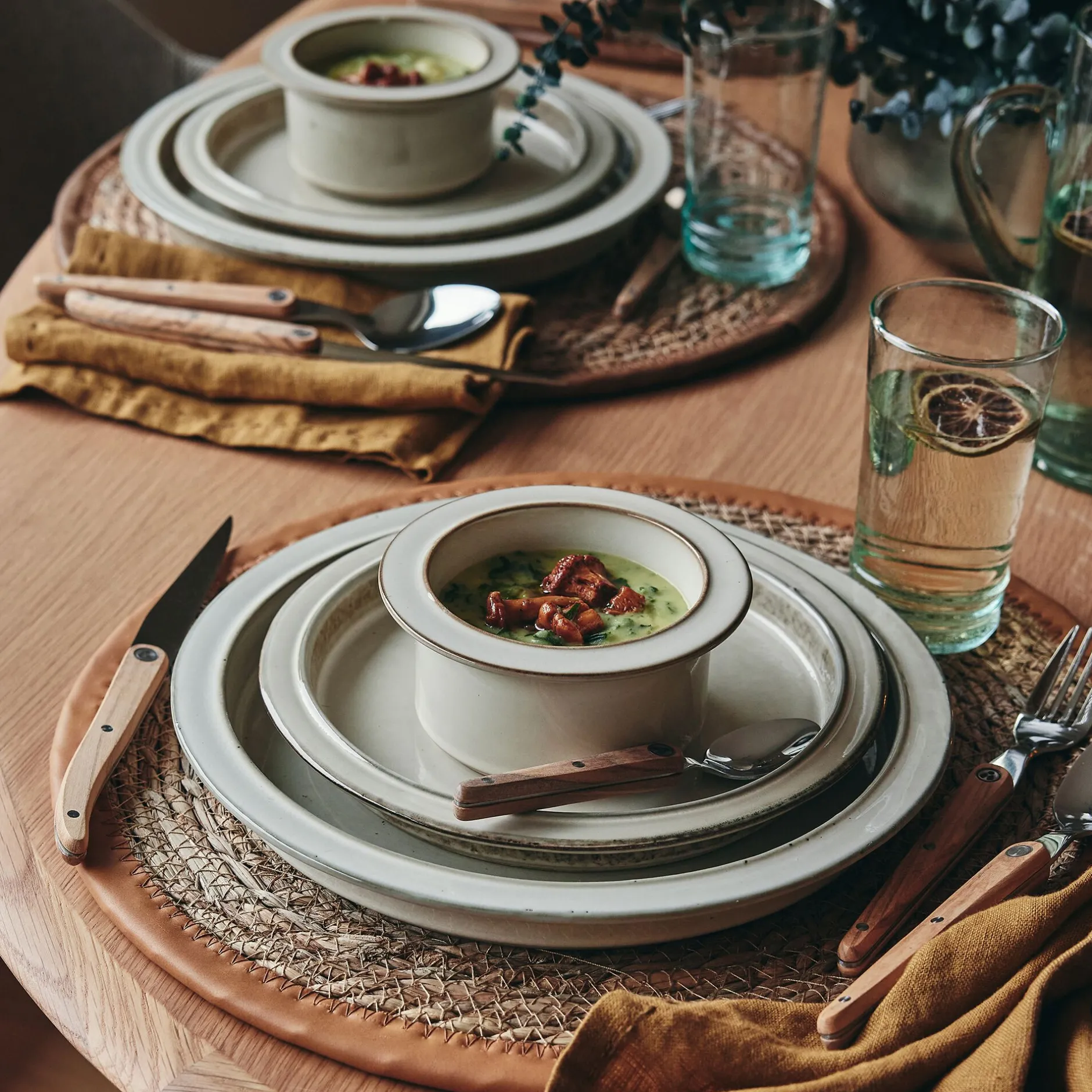 Assiette*alinea Assiette plate en grès D26cm - ventoux Blanc