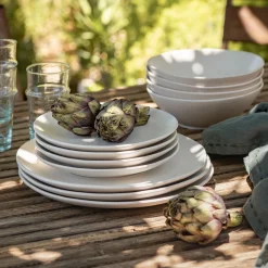 Assiette|Assiette De Noël*alinea Assiette plate en grès D27,5cm - ventoux Blanc